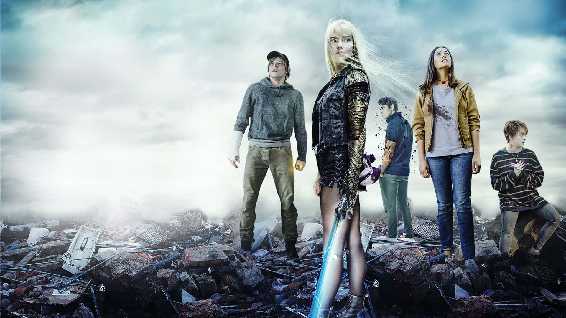 The New Mutants team in action Wallpaper