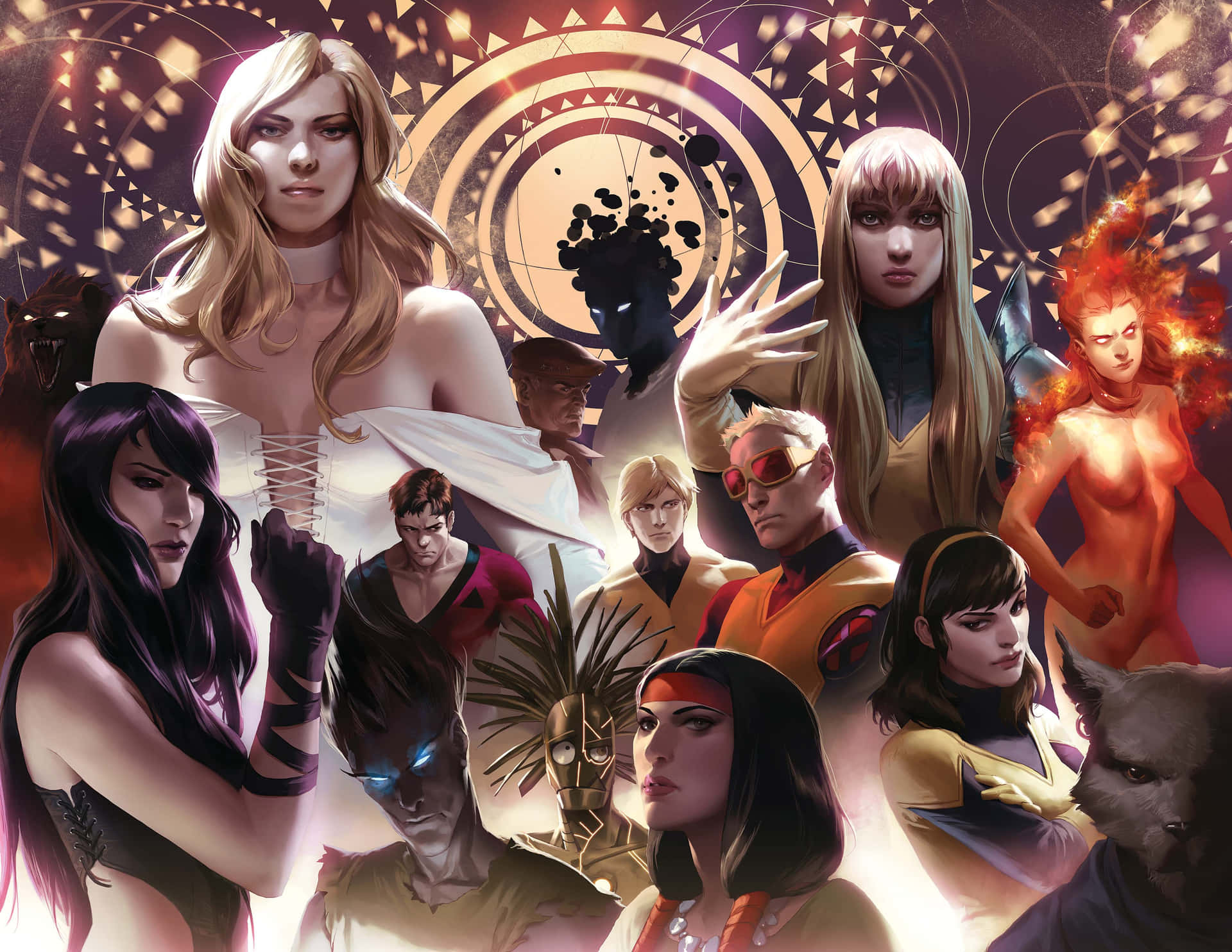 Download The New Mutants cast assemble in their superpowered forms  Wallpaper