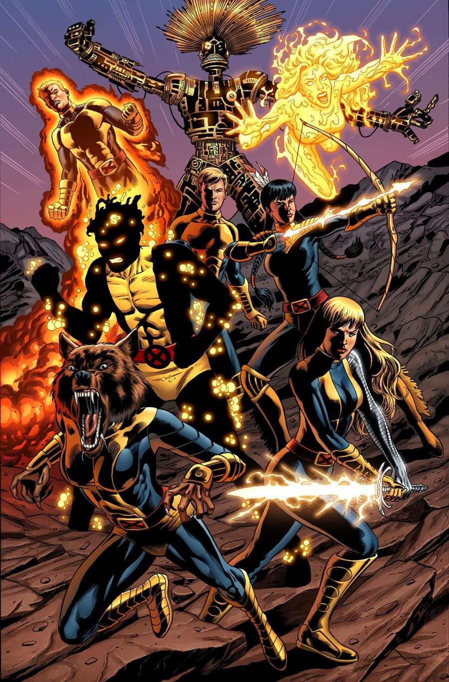 New Mutants in Action Wallpaper