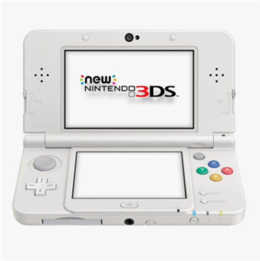 New Nintendo3 D S White Open PNG