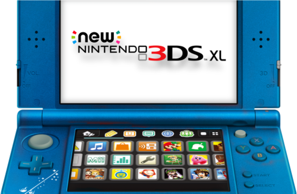 New Nintendo3 D S X L Blue PNG