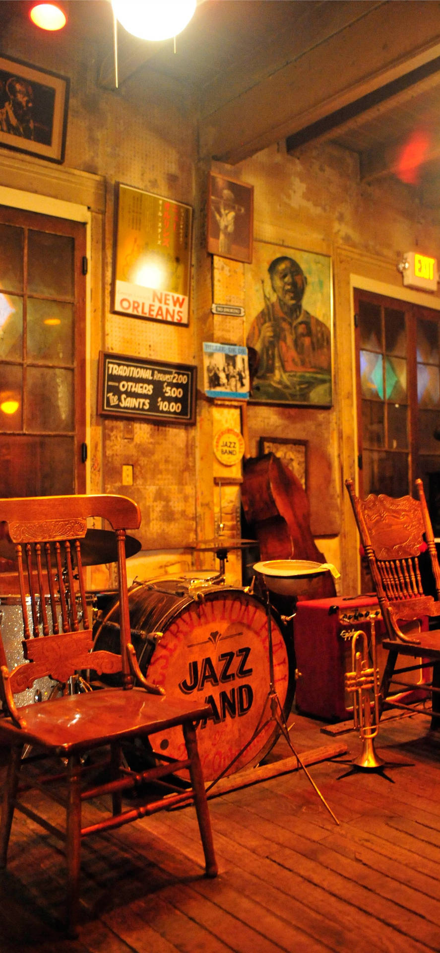 New Orleans Jazz Band Setup Wallpaper