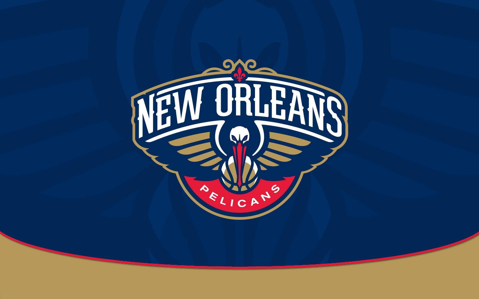 New Orleans Pelicans Blue And Gold Wallpaper