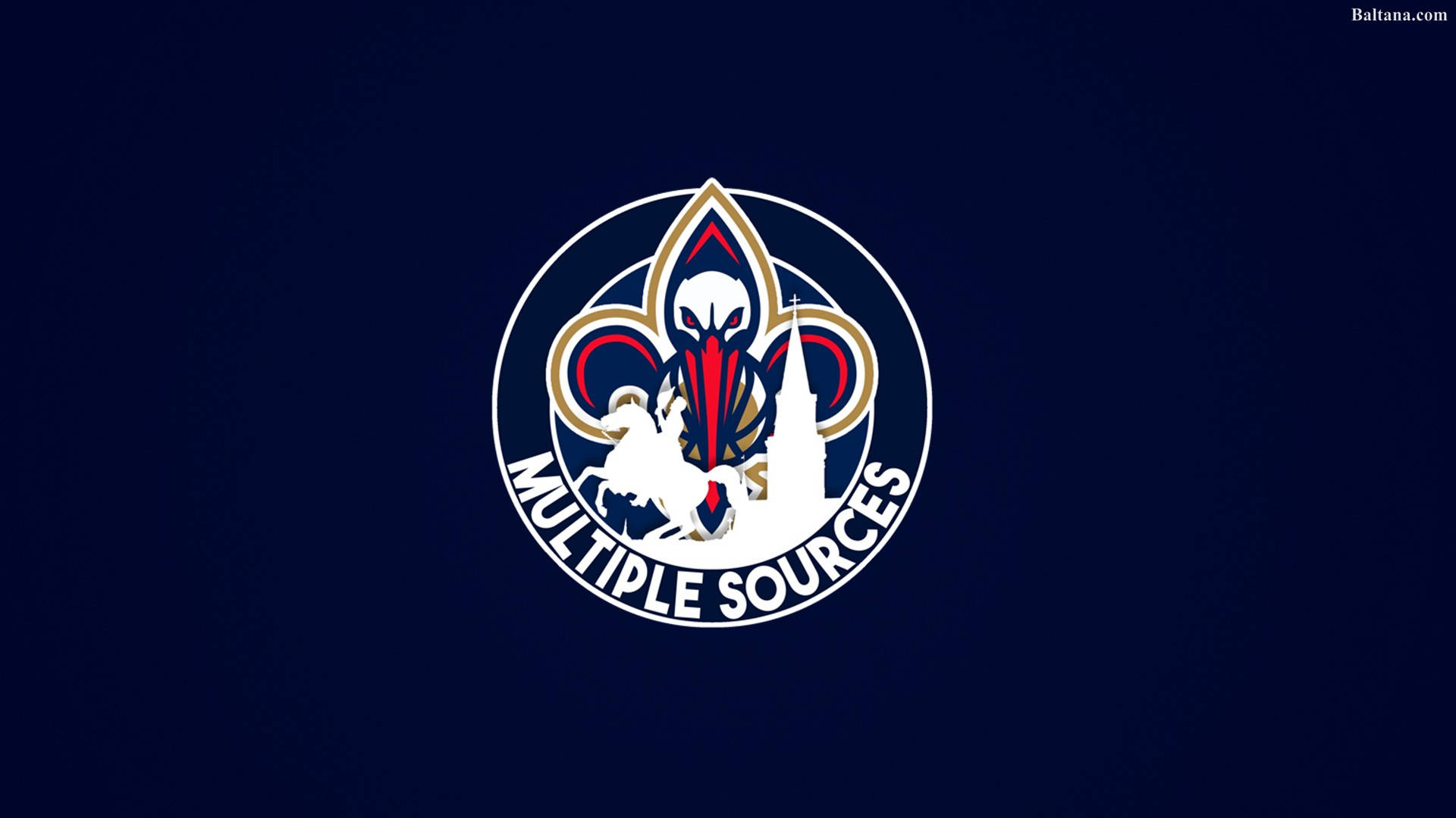 New Orleans Pelicans Dark Blue Wallpaper