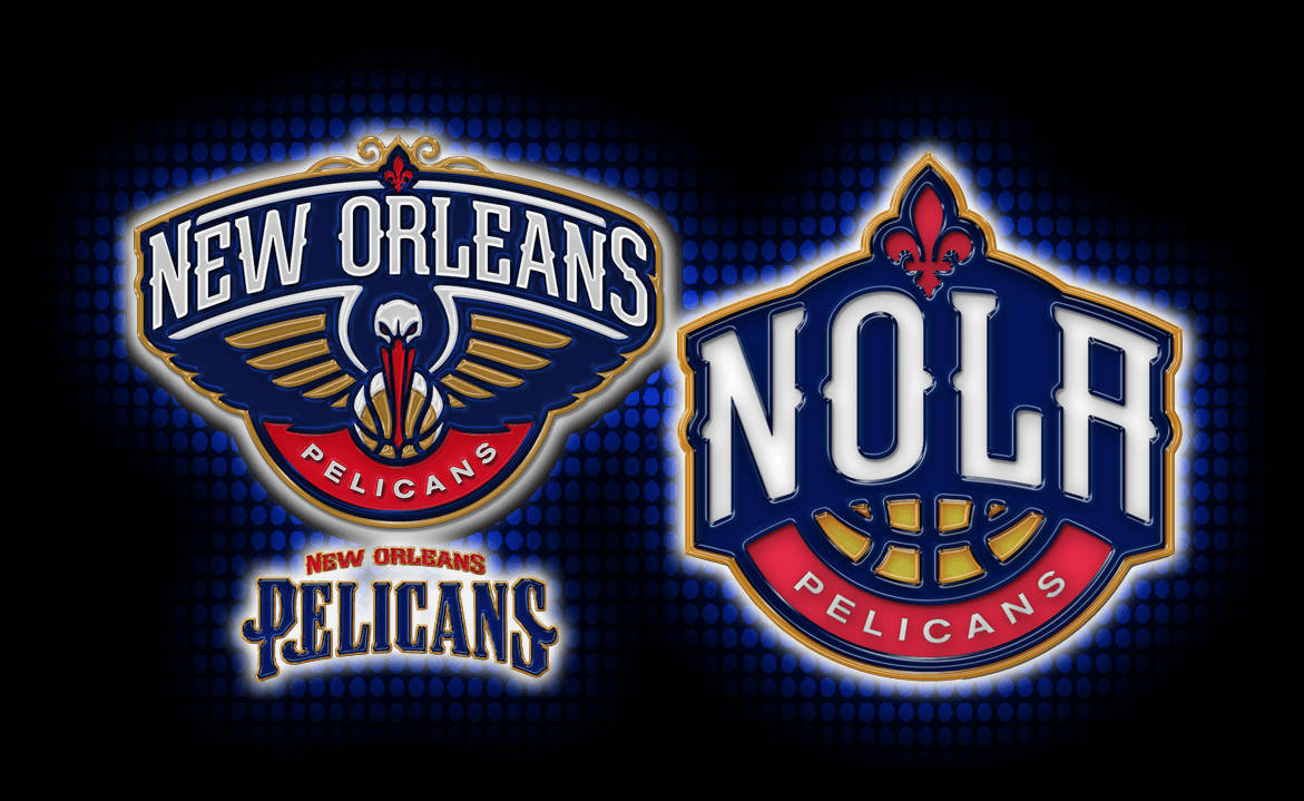 New Orleans Pelicans Double Logo Wallpaper