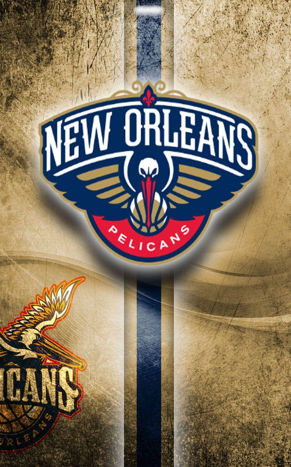 New Orleans Pelicans Grunge Art Wallpaper