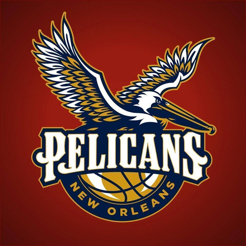 New Orleans Pelicans Red Background Wallpaper