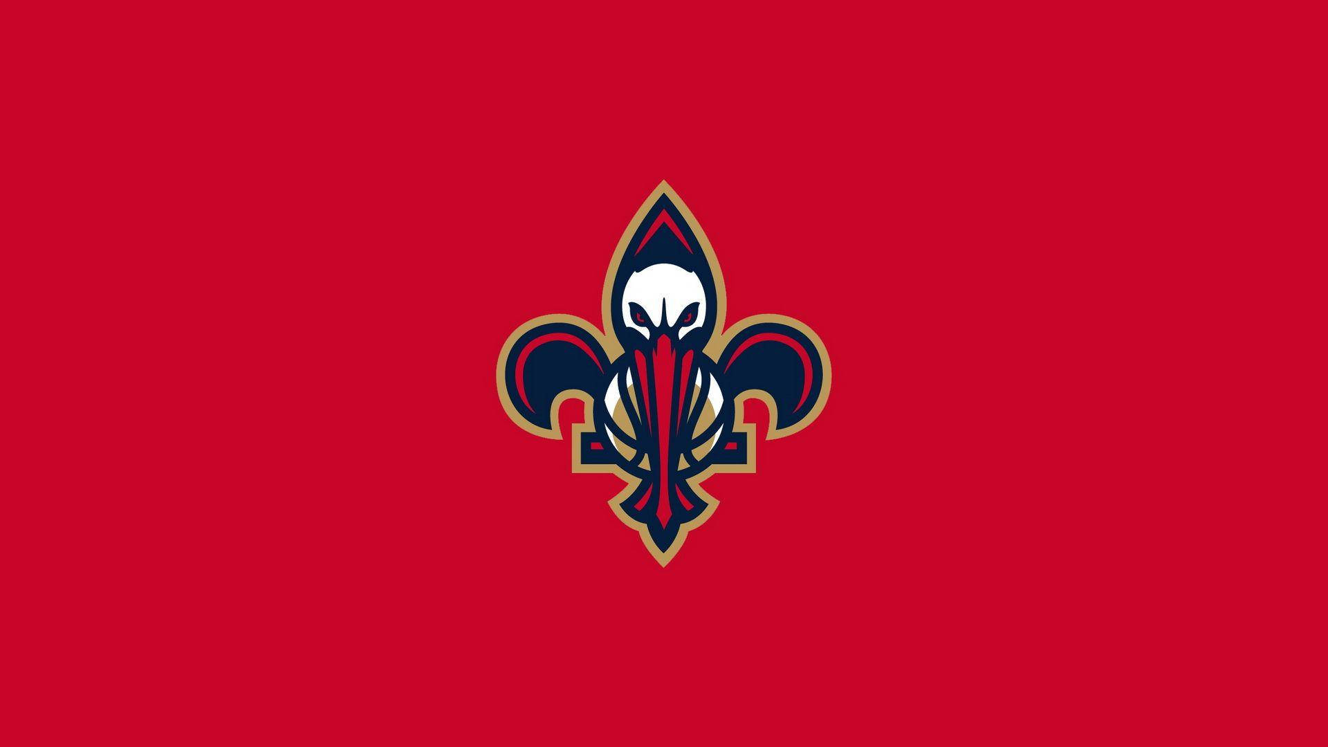 New Orleans Pelicans Red Minimalist Wallpaper