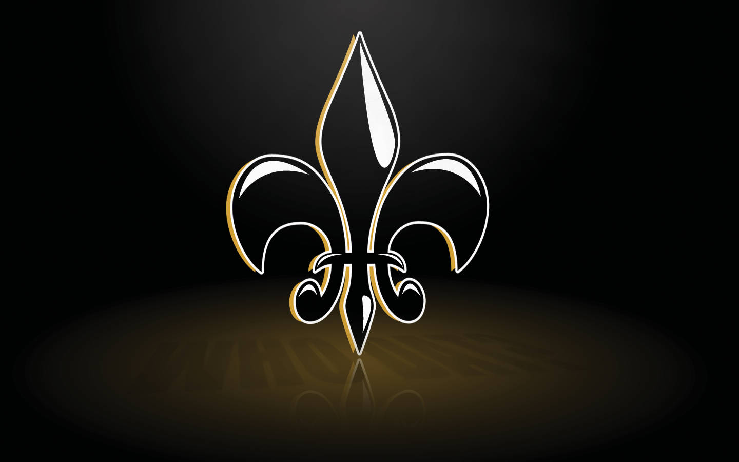 New Orleans Saints Glossy Logo Wallpaper