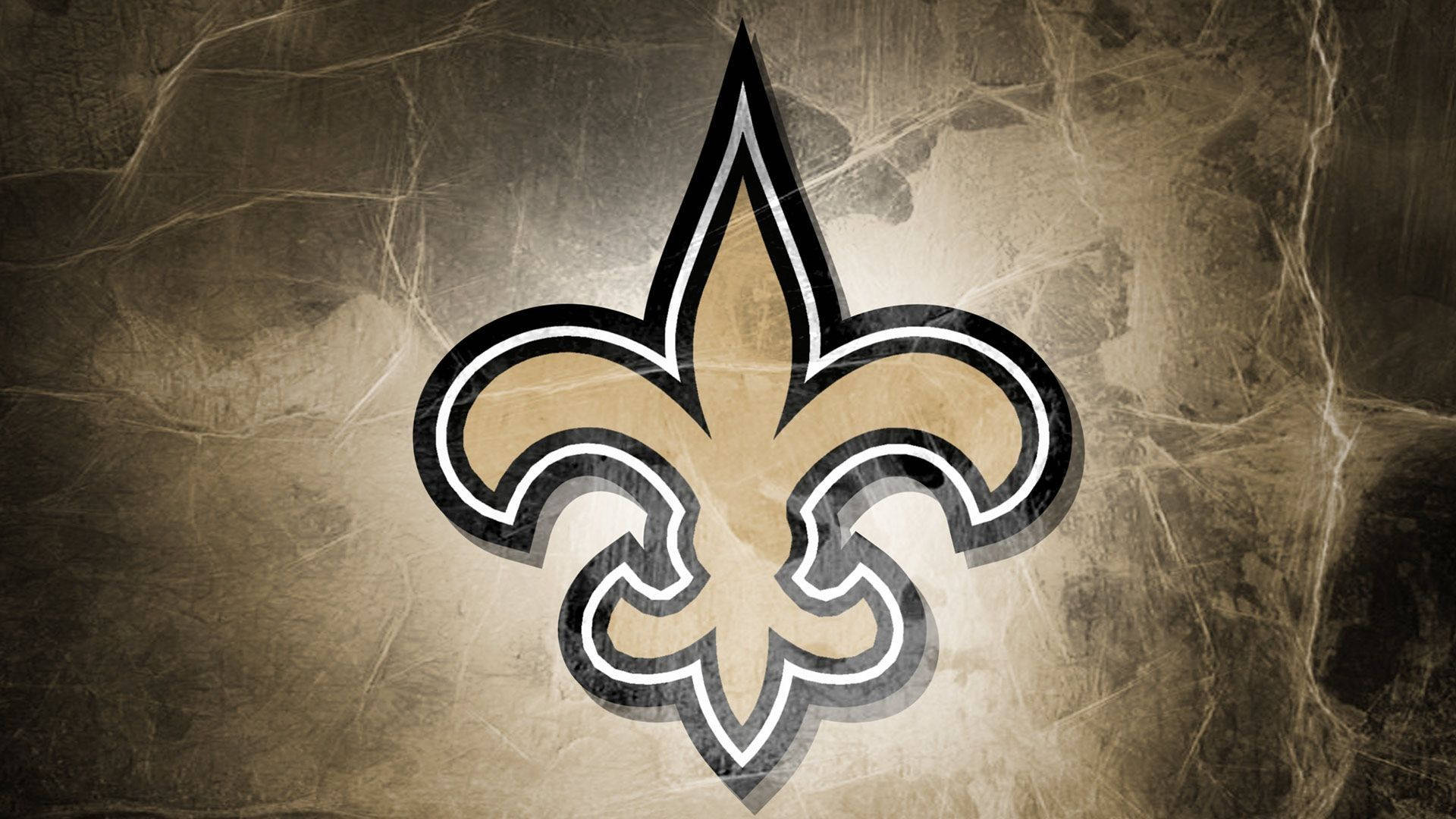 New Orleans Saints Logo On A Wall Wallpaper