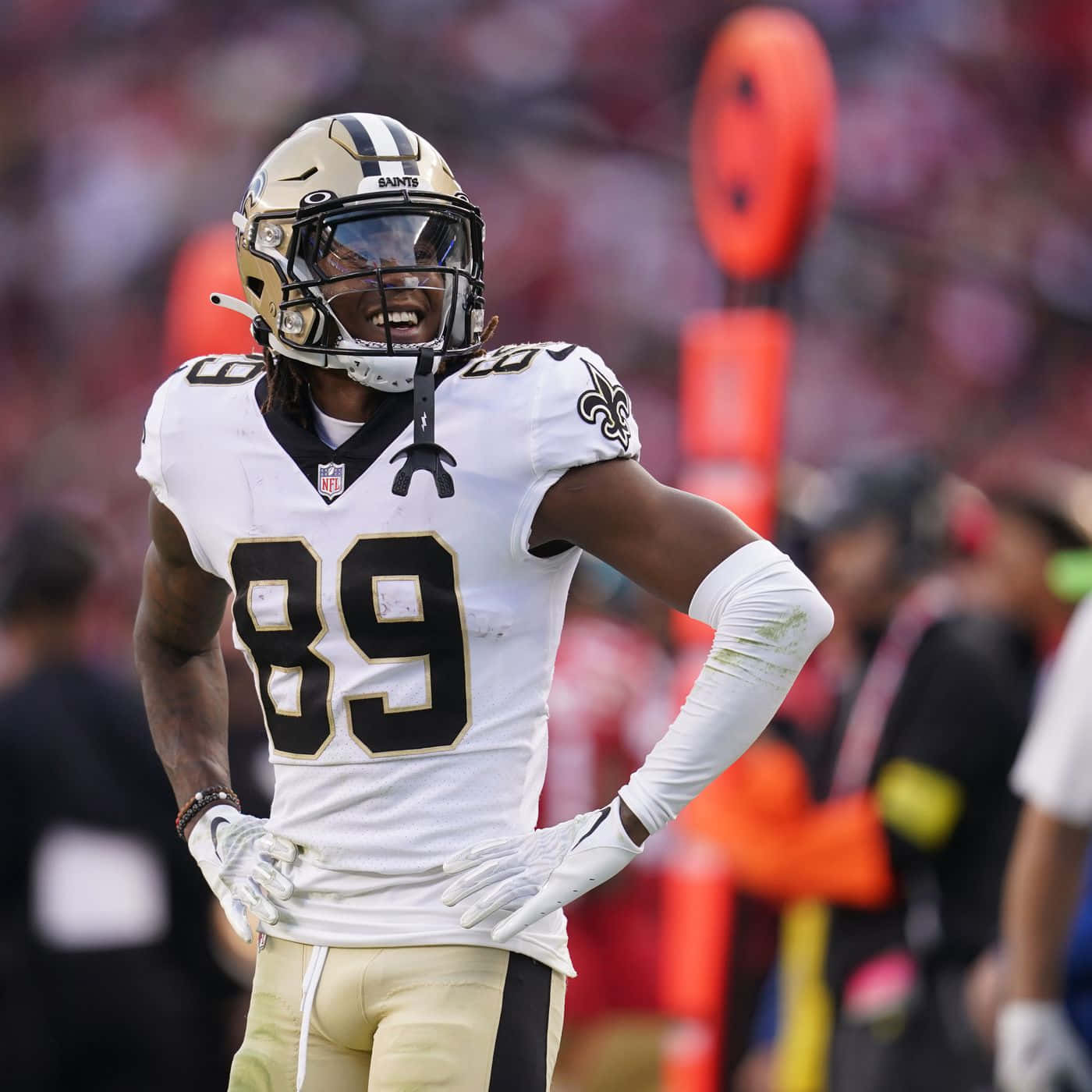 New Orleans Saints Player89 On Field Wallpaper