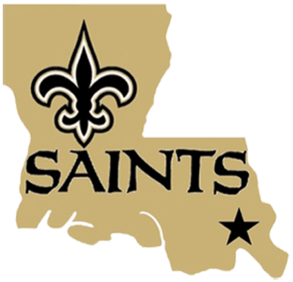 New Orleans Saints State Logo PNG