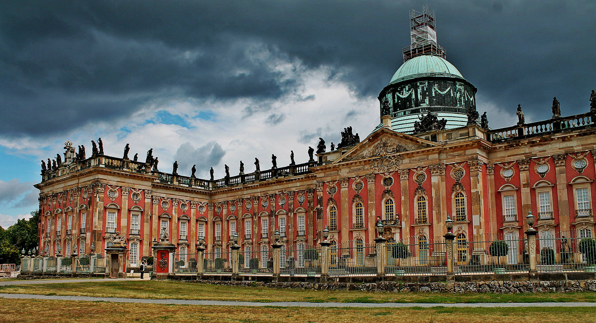 New Palace Potsdam Dark Clouds Picture