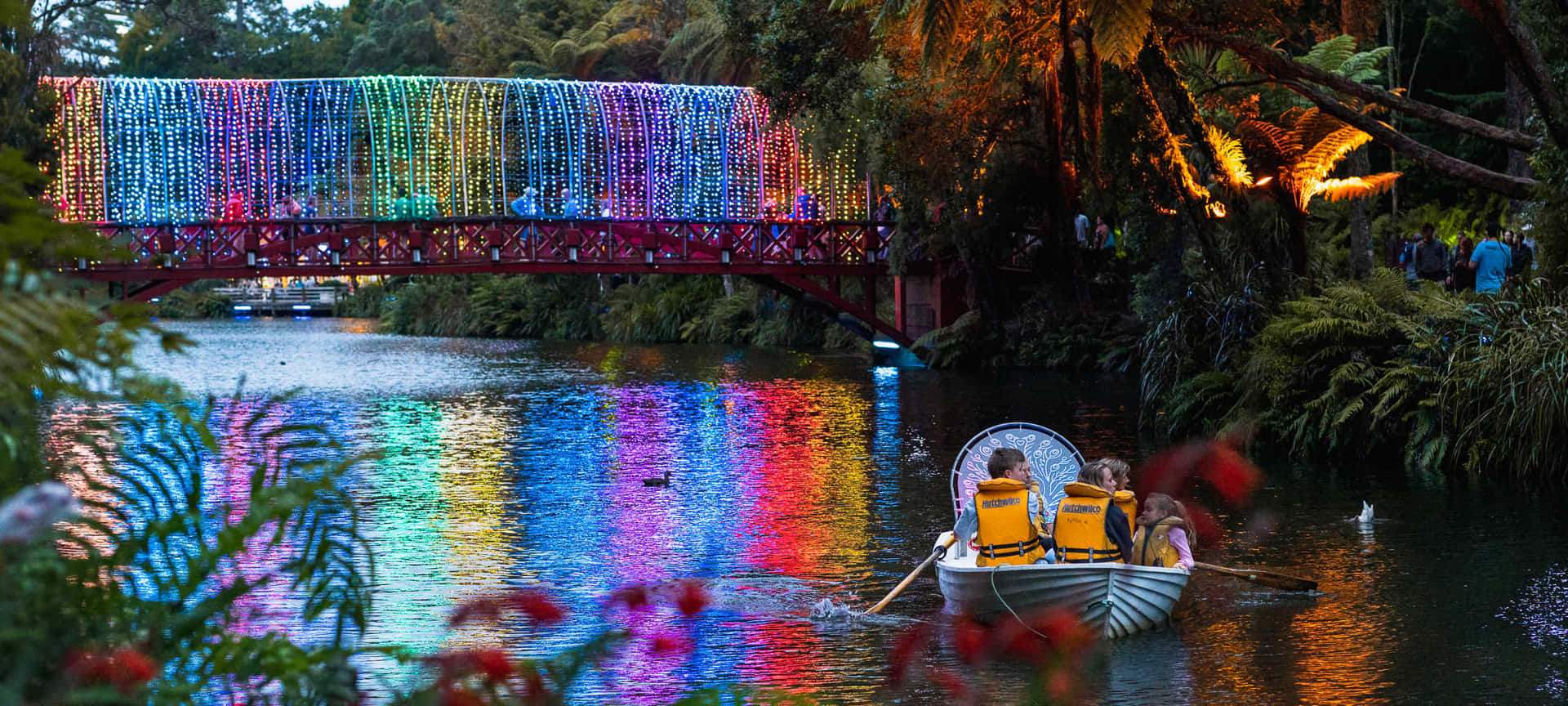 New Plymouth Illuminated Bridge Boating Experience Wallpaper