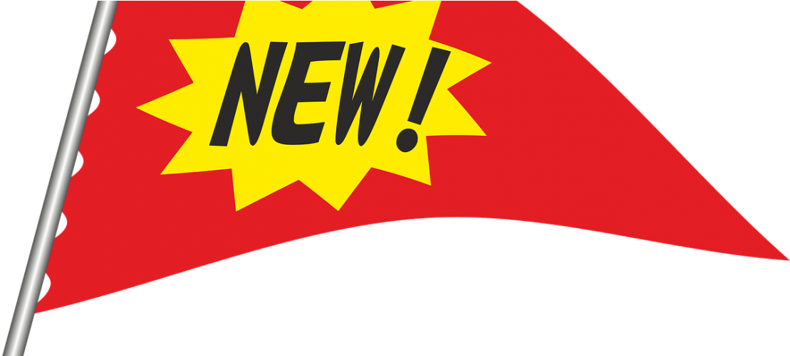 New Product Flag Announcement PNG