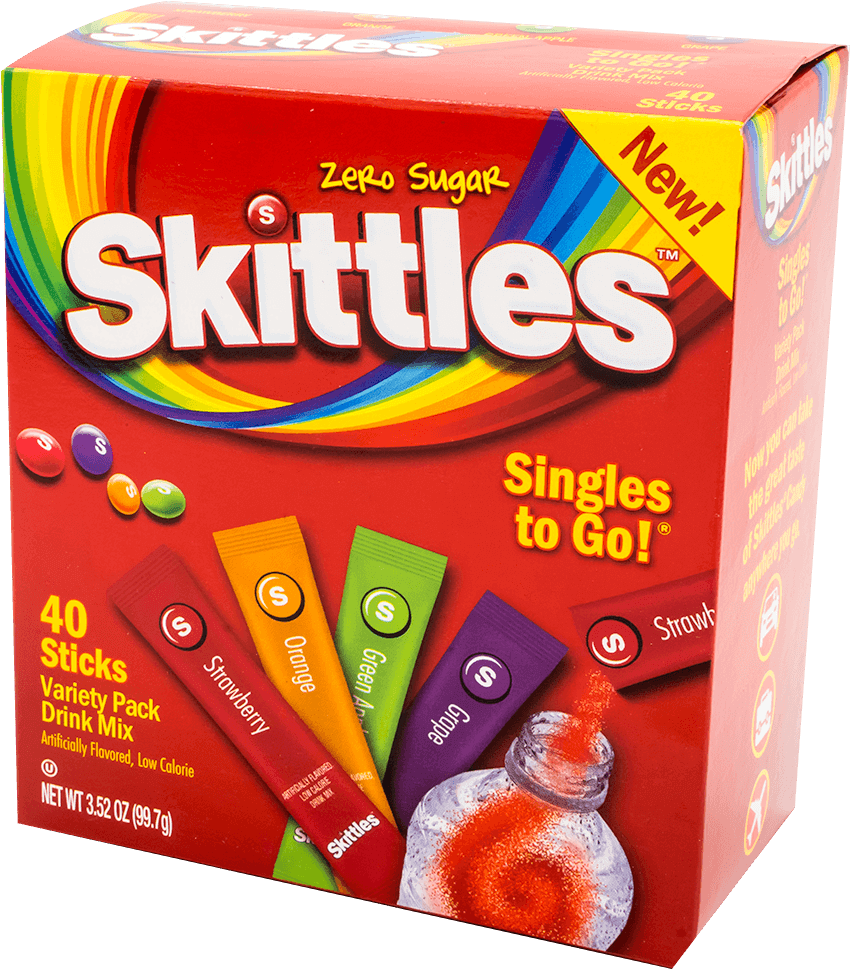 Download New Skittles Zero Sugar Drink Mix Packaging