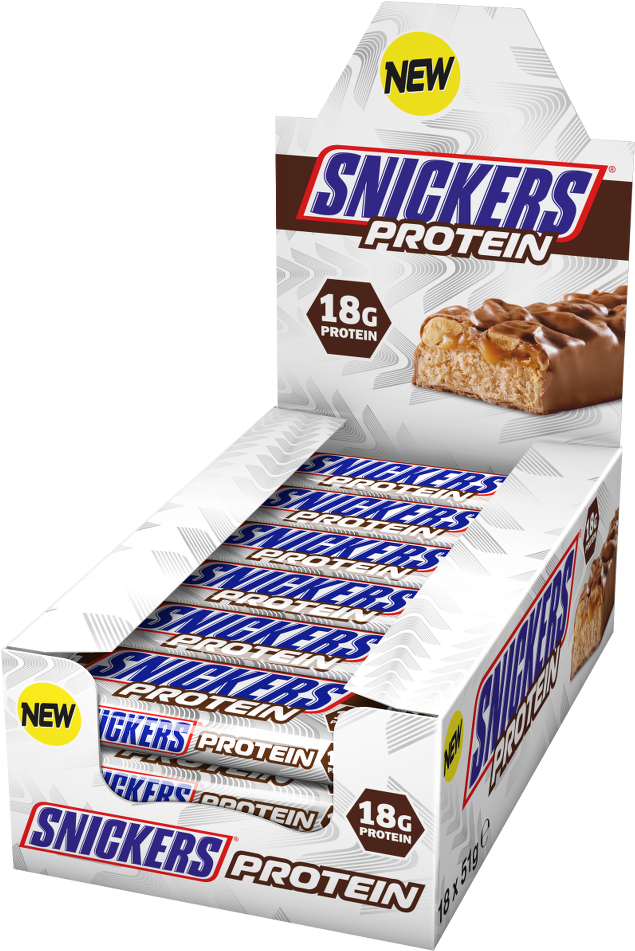 New Snickers Protein Bar Box PNG