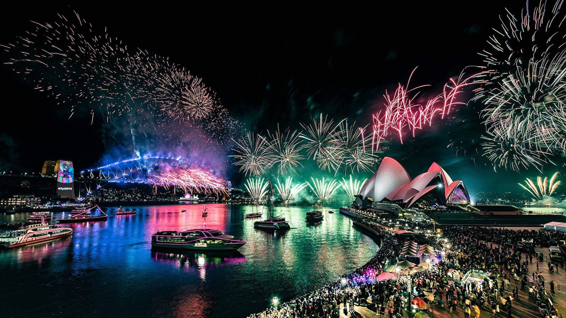New South Wales Fireworks Wallpaper