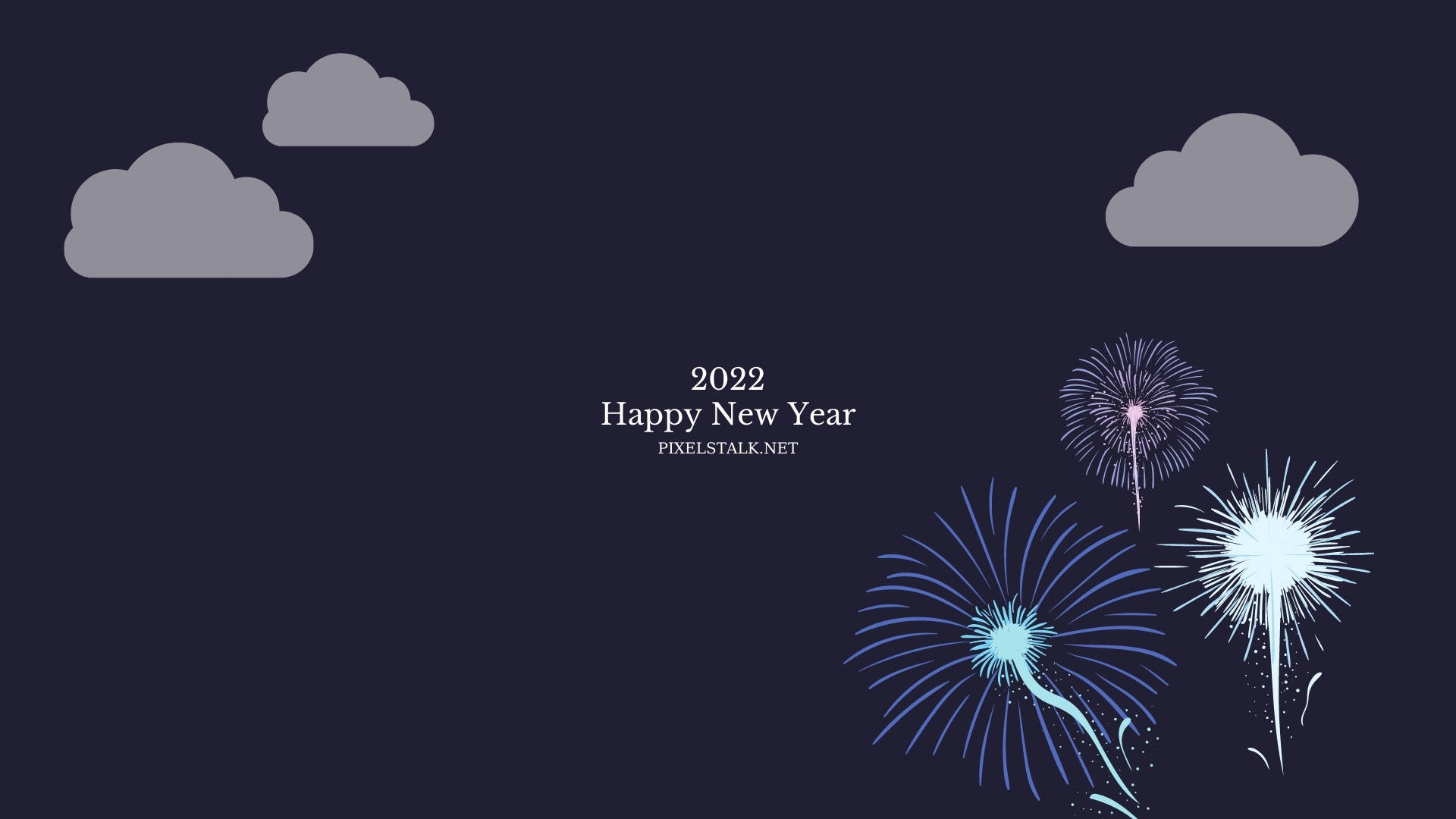 Nytår 2022 Minimalistiske Hilsner Wallpaper