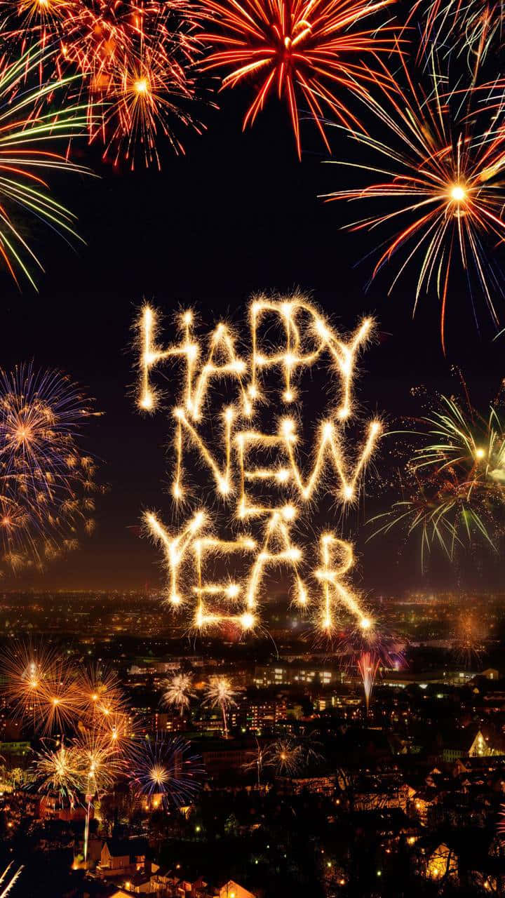 Fejr et frisk start og lyse fremtid i det nye år. Wallpaper