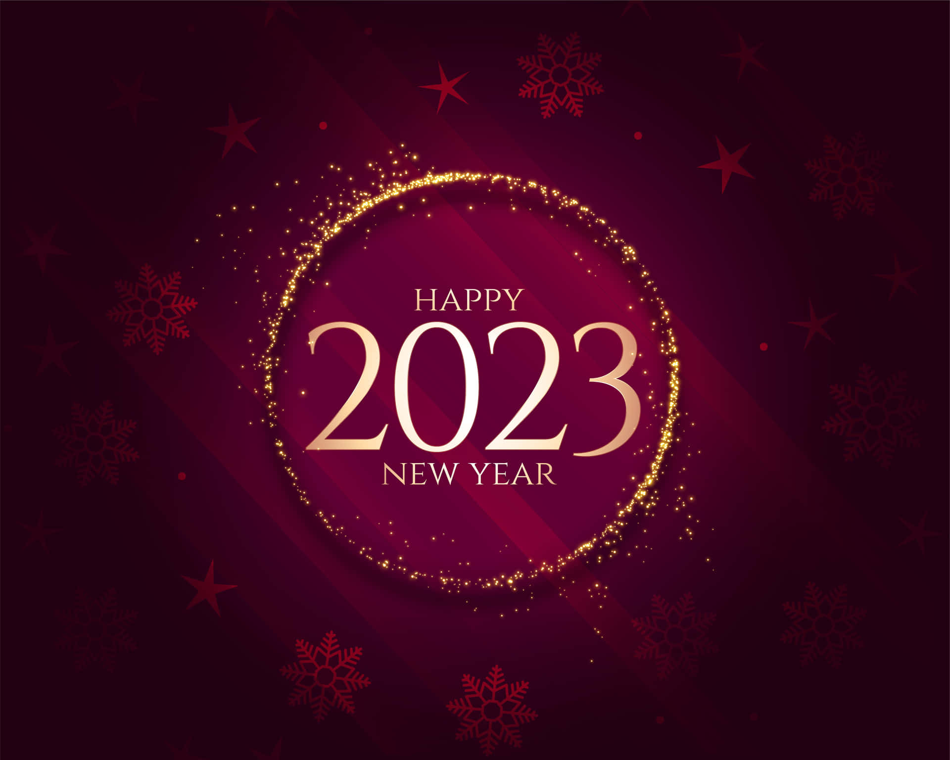 happy new year 2023 with golden background