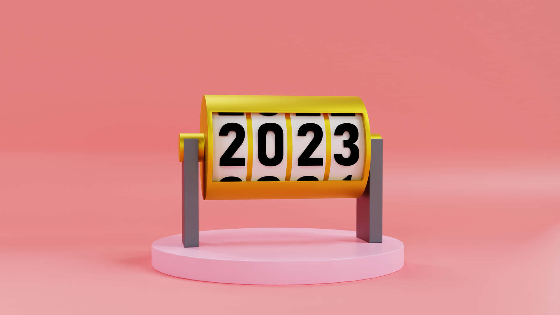 a clock with the number 2023 on it
