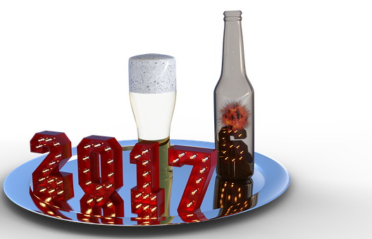 New Year Celebration2017 Beerand Lights PNG