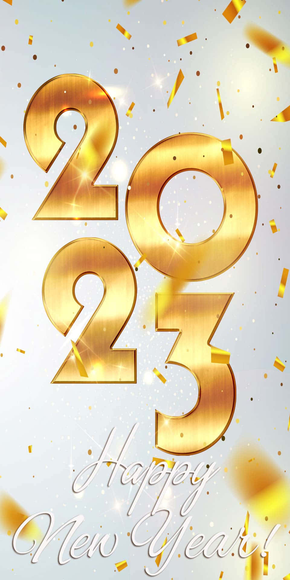 Guld 2023 Emblem Nyt År Telefon Baggrund Wallpaper