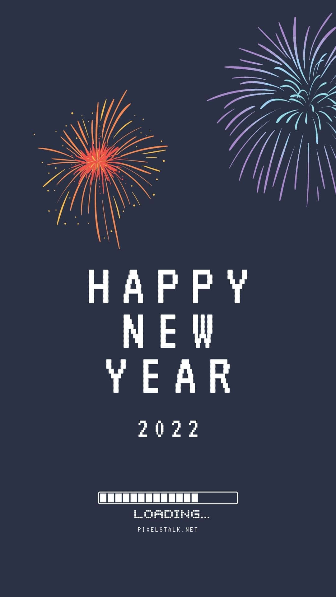 New Year 2022 Loading Phone Wallpaper