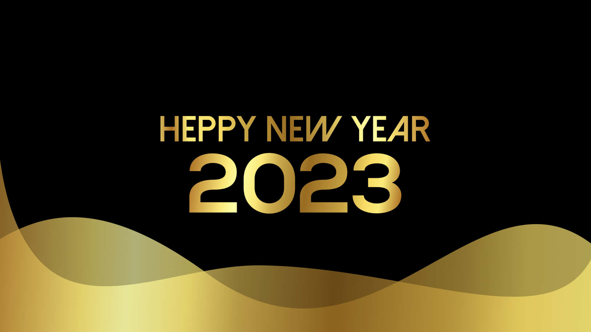 Black And Gold New Year Picture