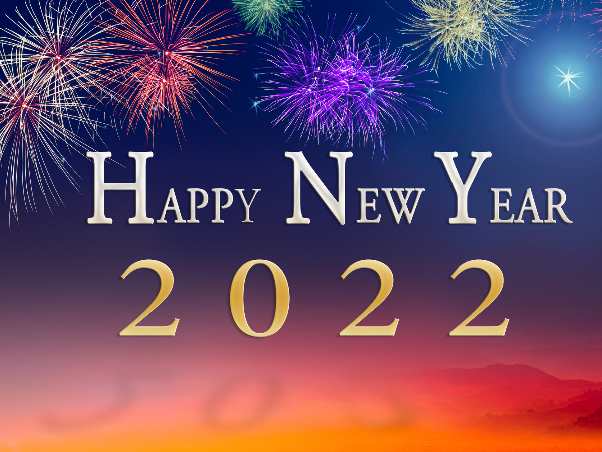 New Year 2022 Firework Greetings Picture