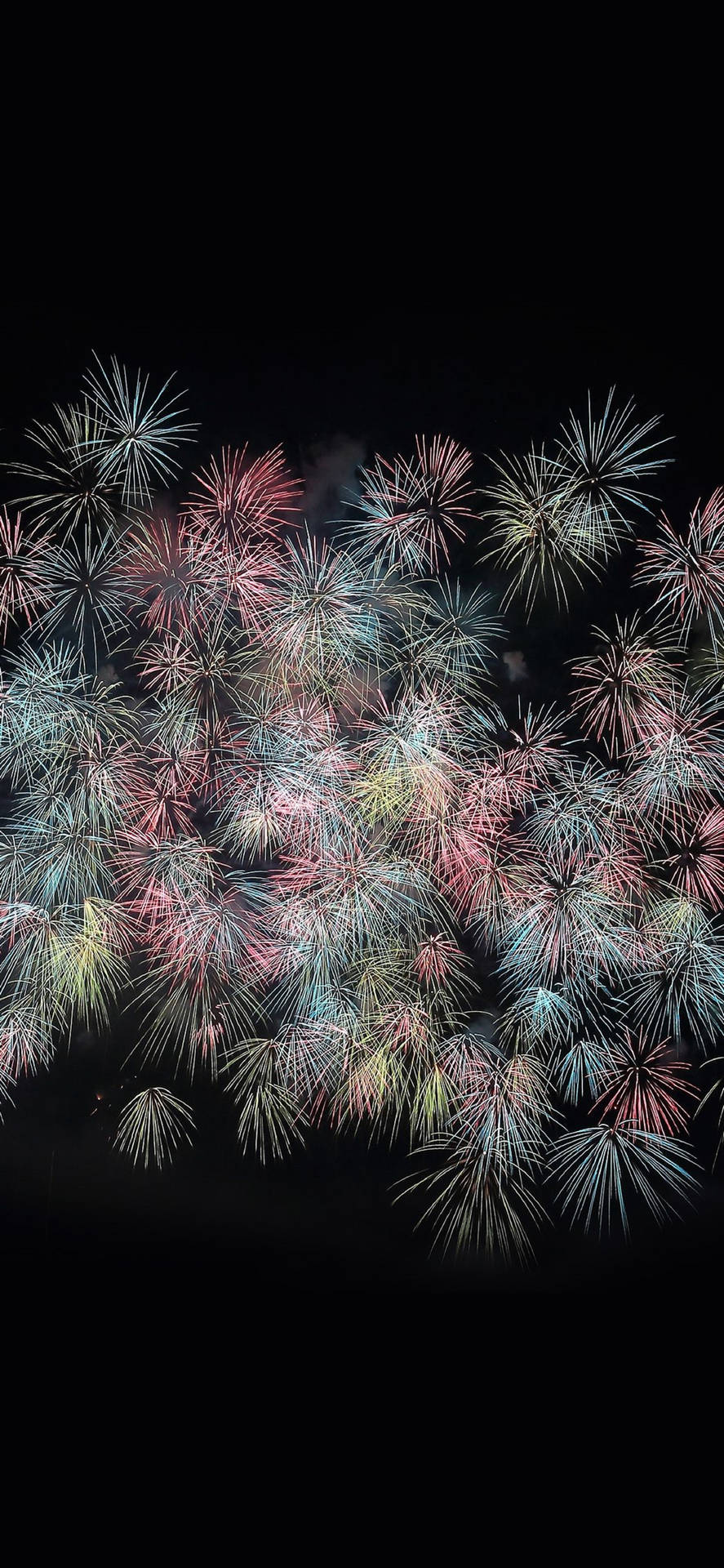 New Year's Fireworks Pastel Aesthetic