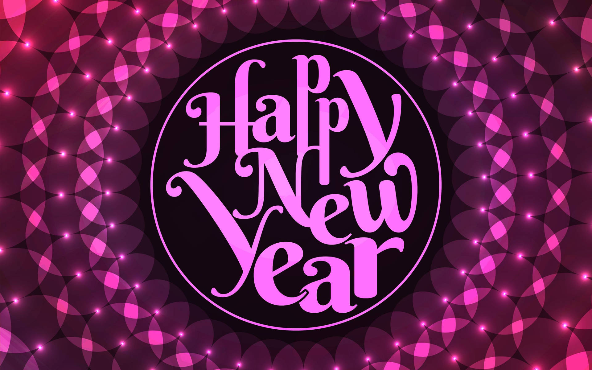 New Year's Greeting Purple Aesthetic