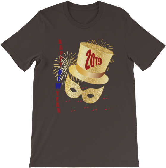 New Year2019 Celebration T Shirt Design PNG