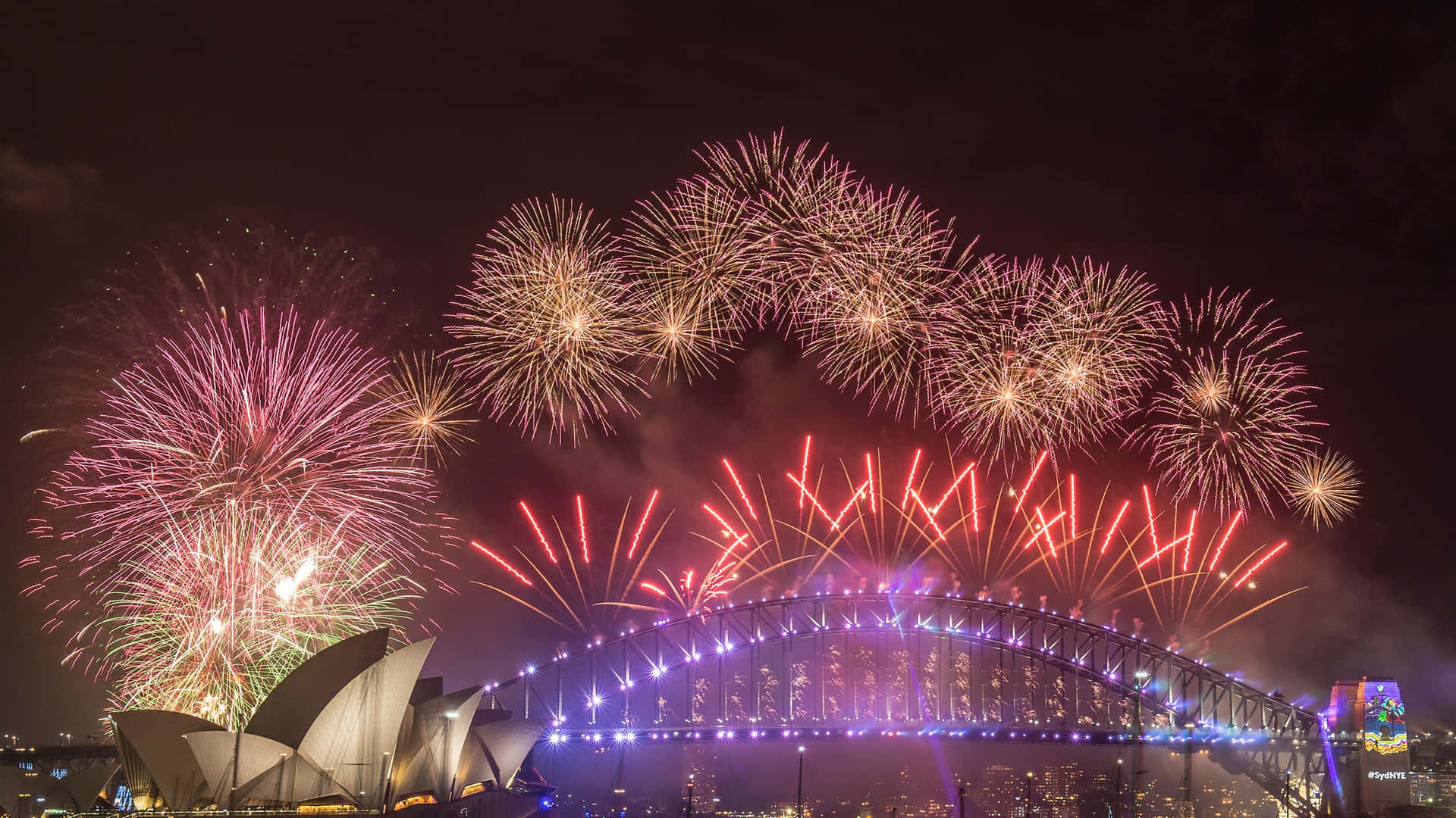 Fuochid'artificio Di Capodanno A Sydney