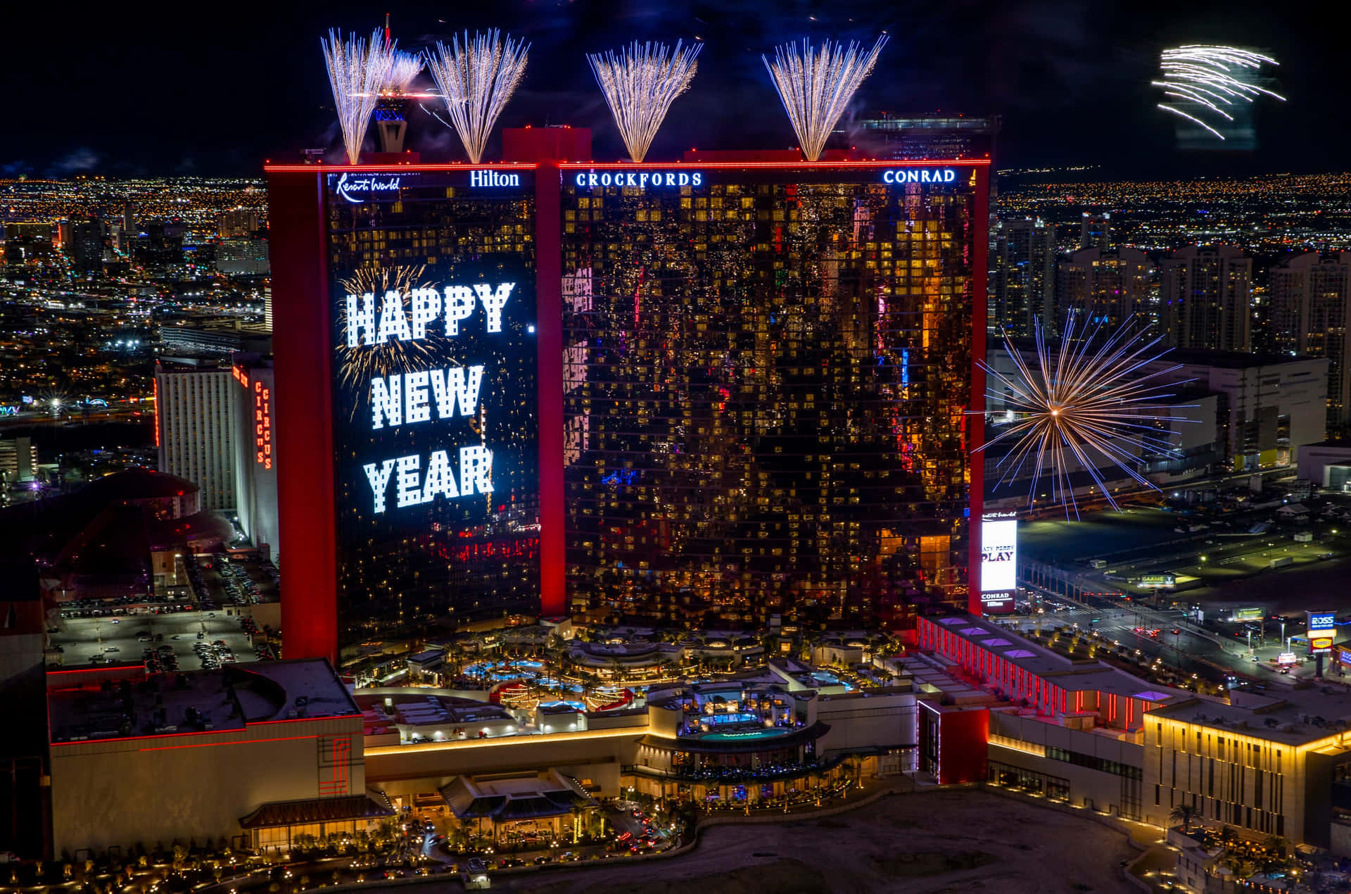 Happy New Year At The Harrah's Las Vegas