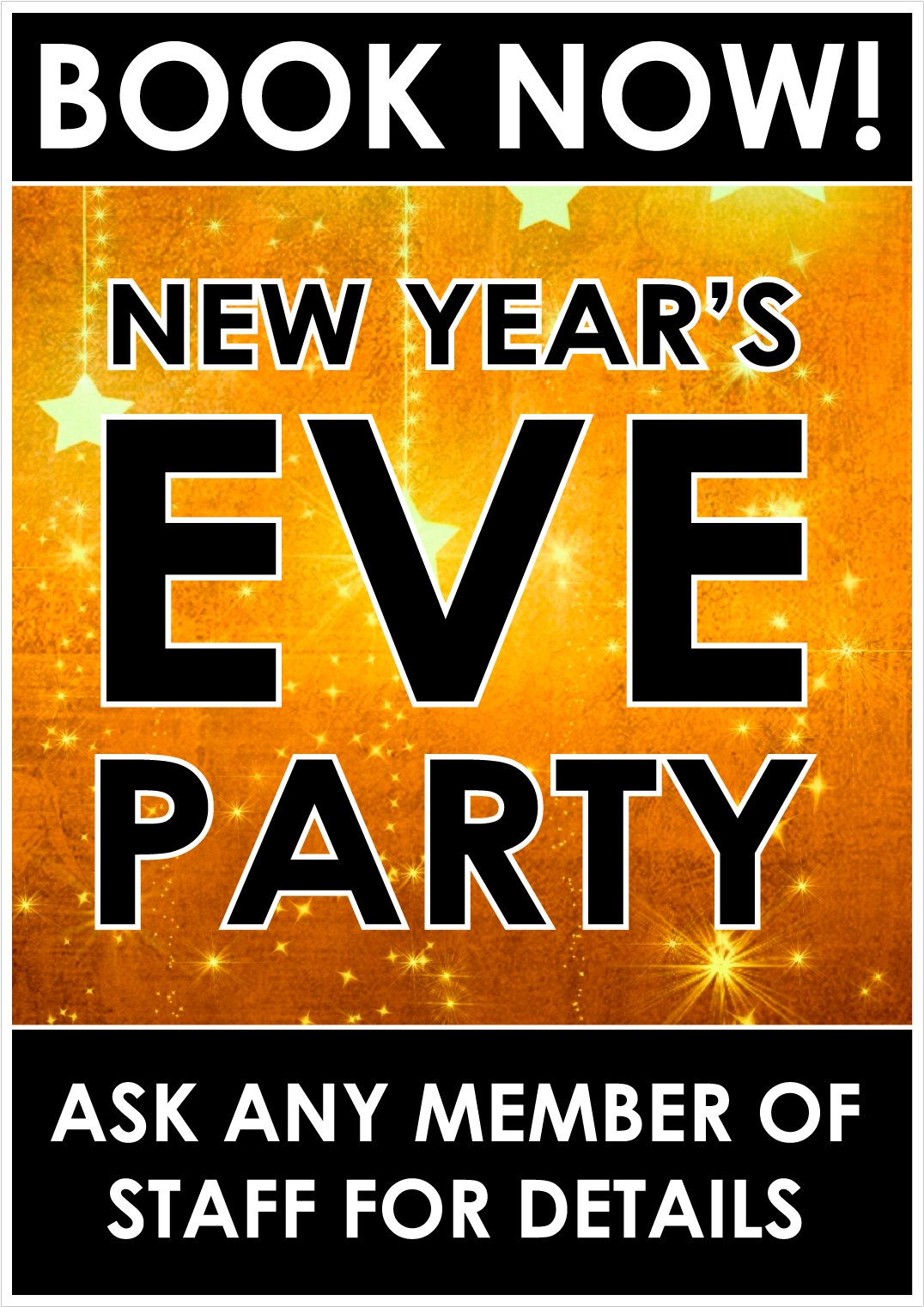 New Years Eve Party Advertisement PNG