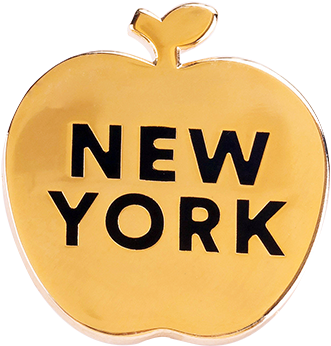 New York Apple Pin PNG