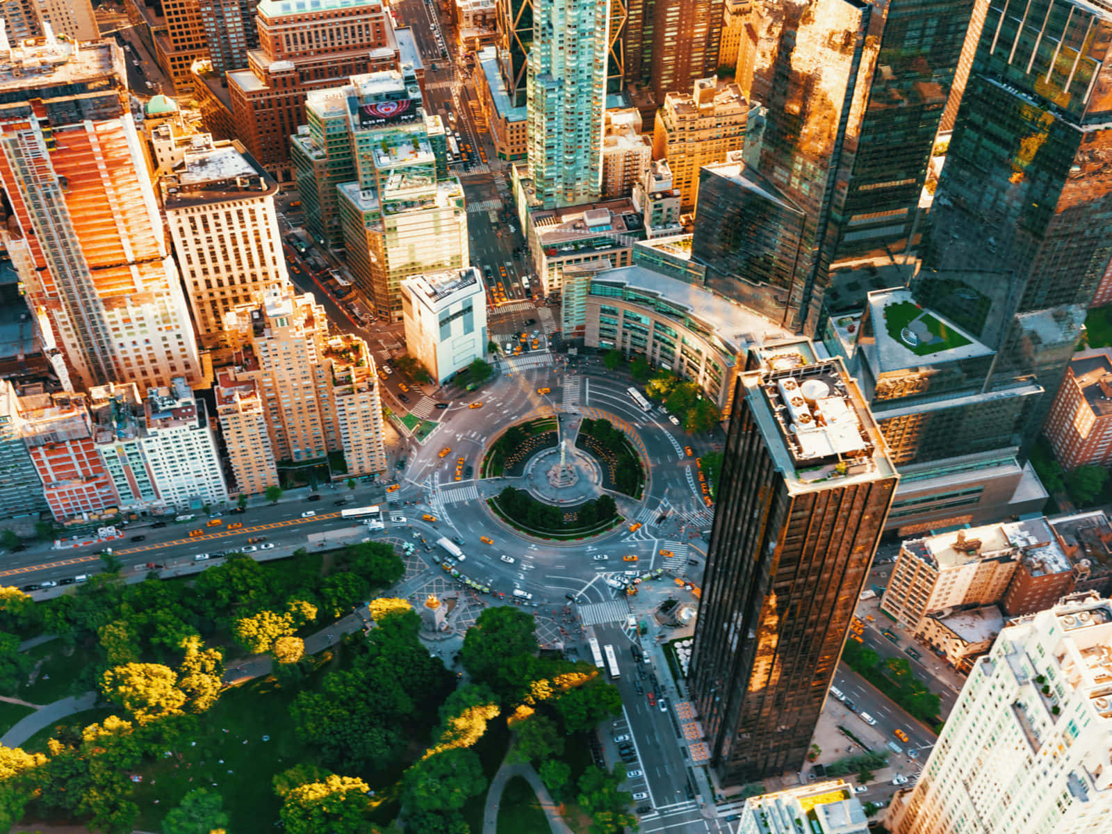 Vistaaérea De La Ciudad De Nueva York En 4k Ultra Hd Fondo de pantalla