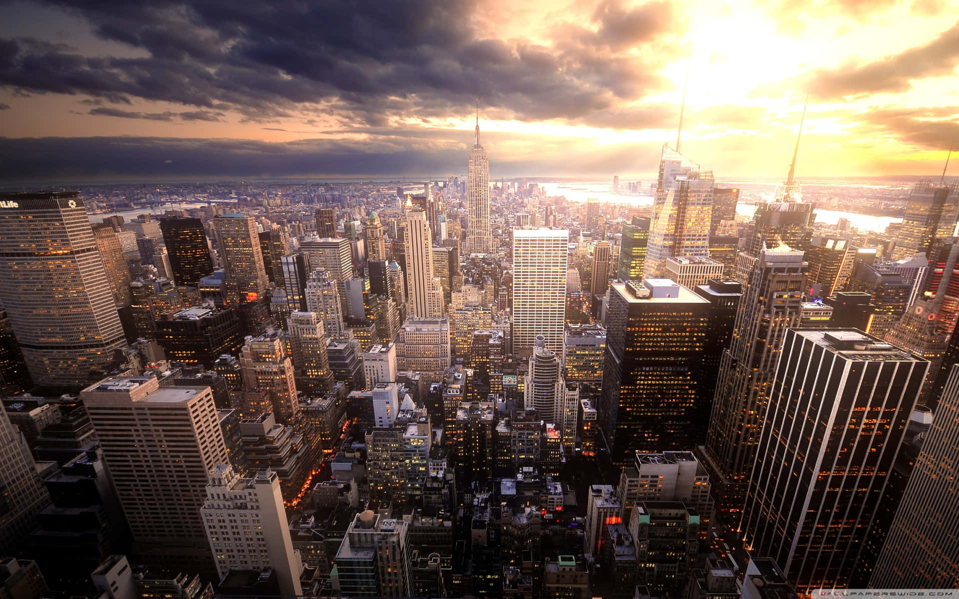 ¡bienvenidoa La Ciudad De Nueva York, Donde El Cielo Es El Límite! Fondo de pantalla