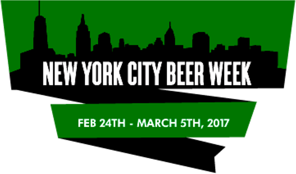 New York City Beer Week Silhouette Banner PNG