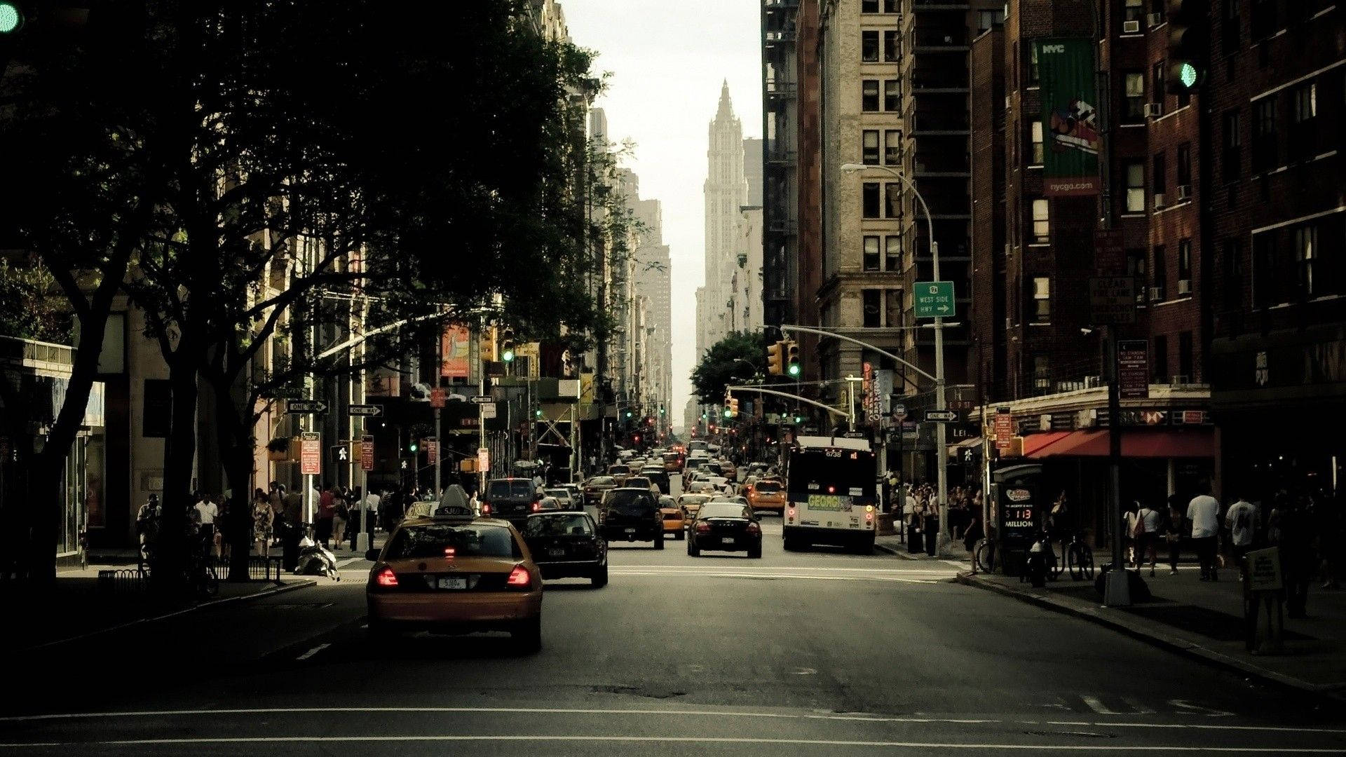 New York City Busy Street