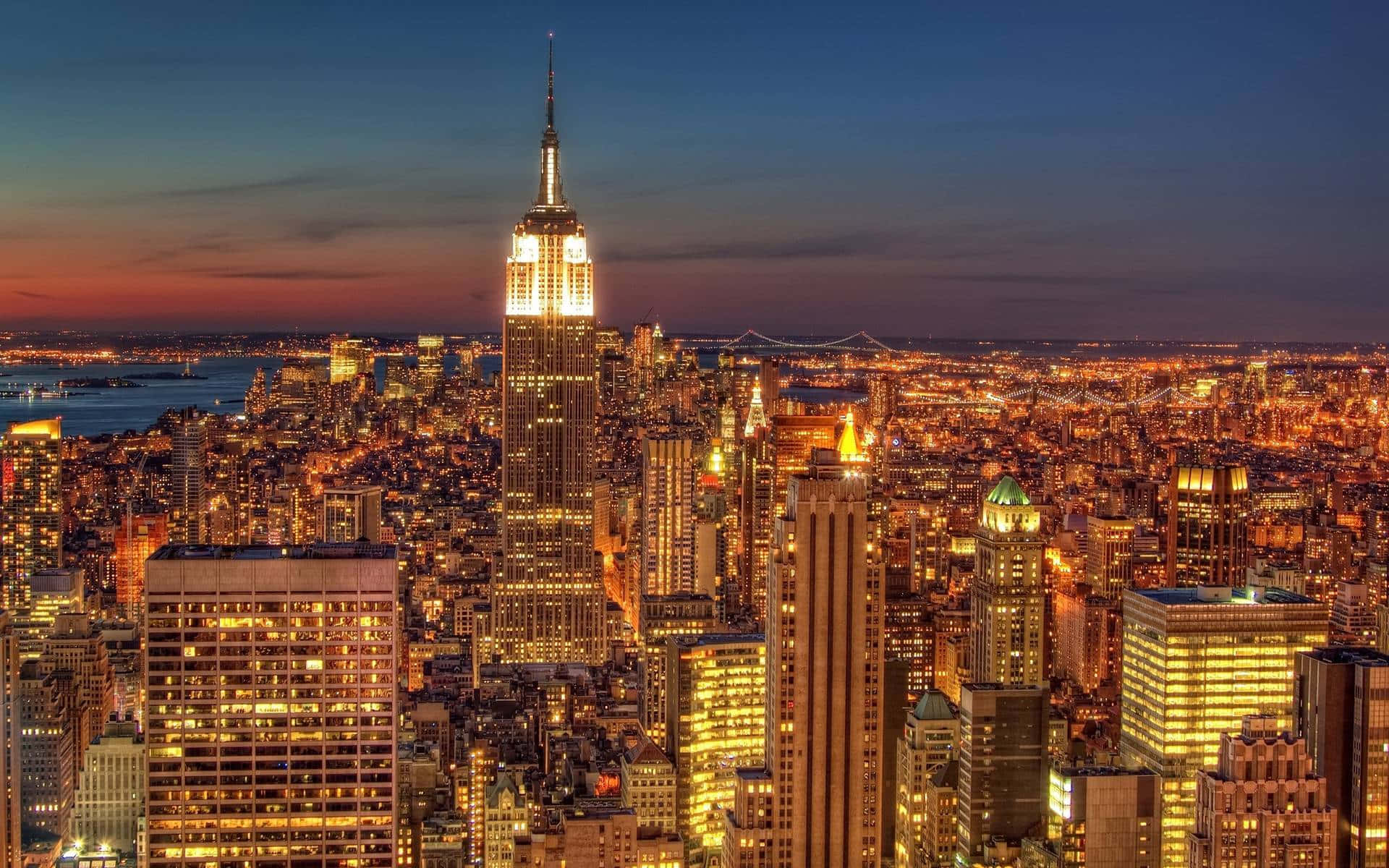 New York City By Night - Skyline Illuminated