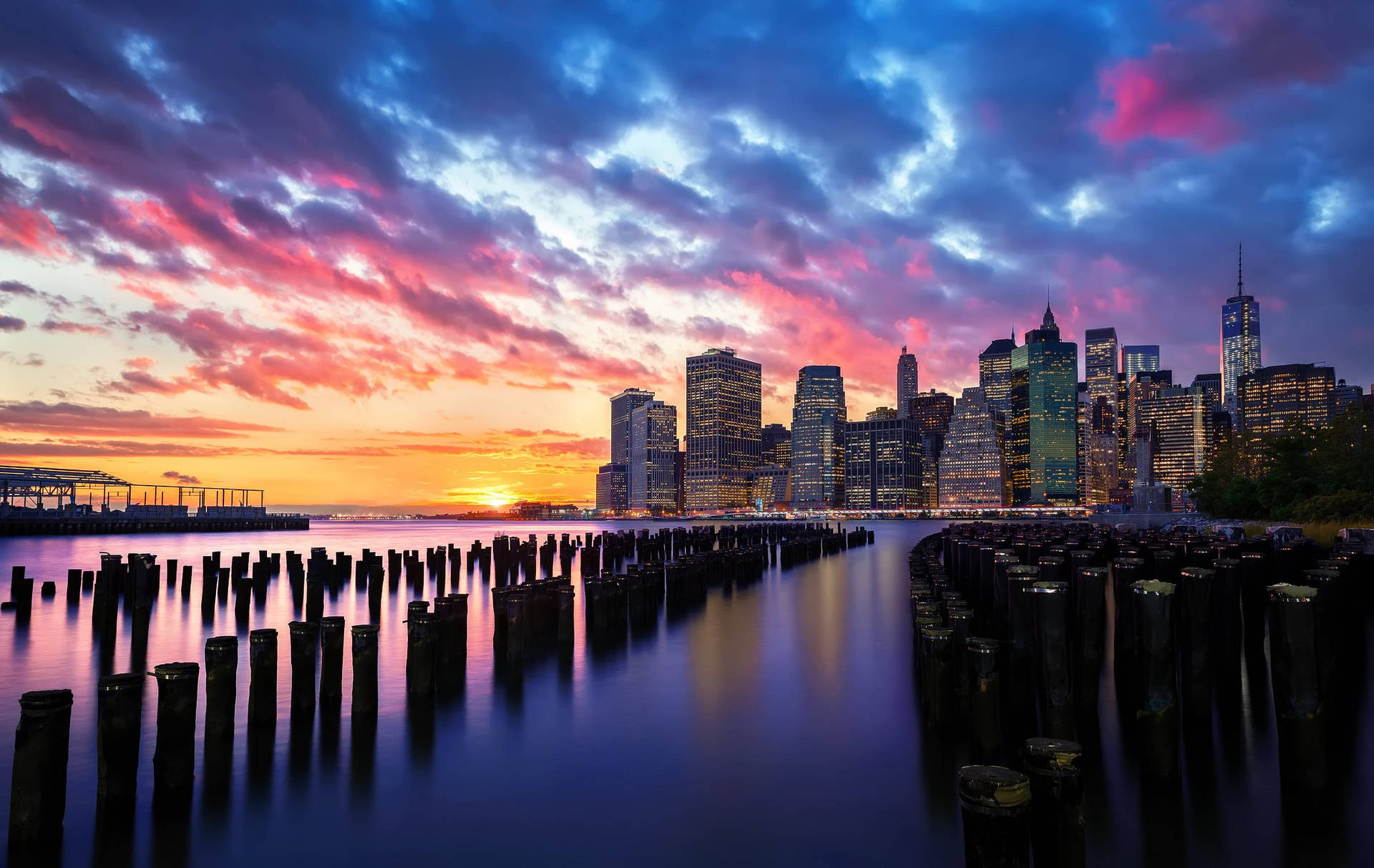 "The Spectacular Skyscrapers of New York City" Wallpaper