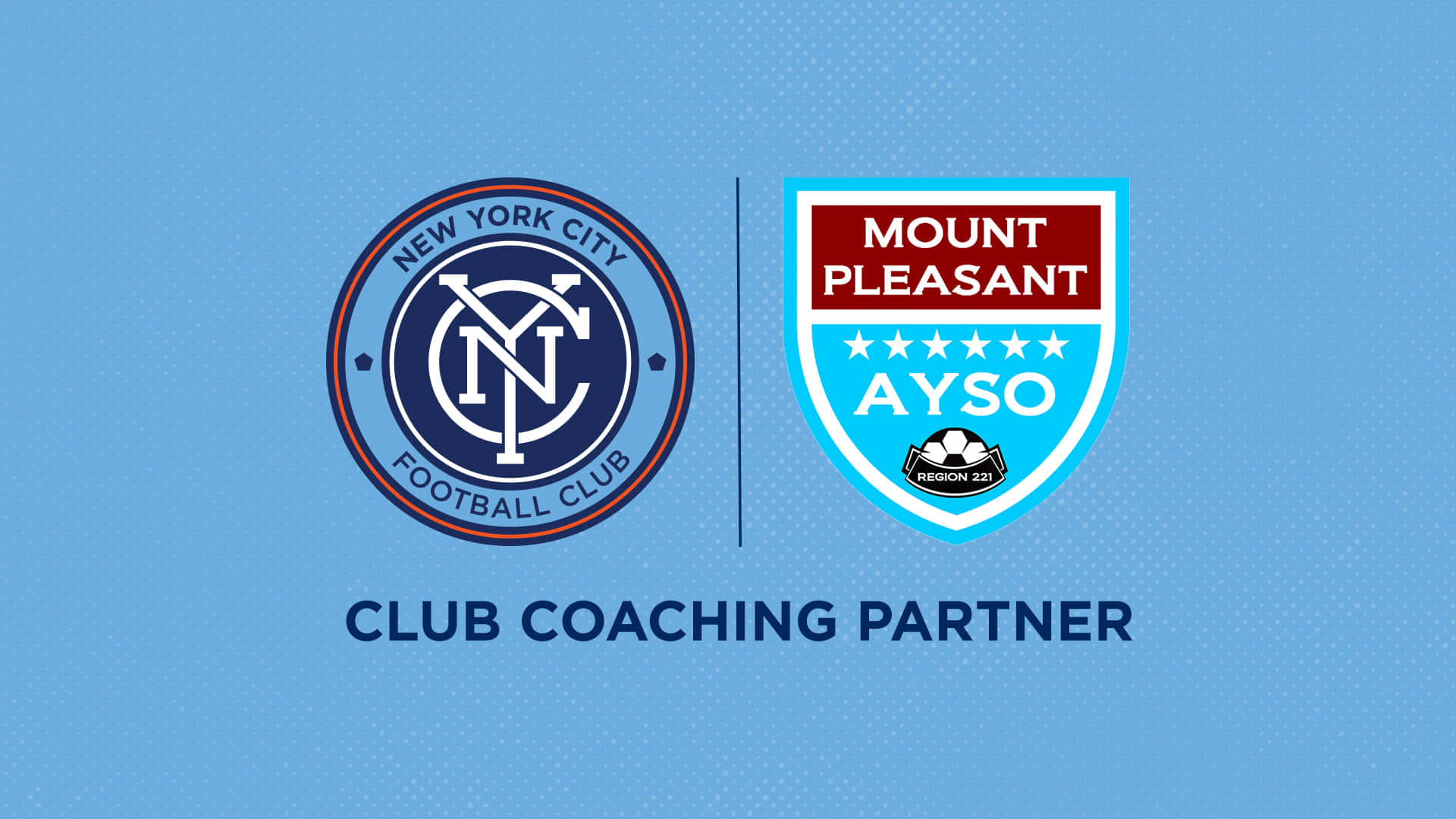 Newyork City Fc E La Partnership Con Mount Pleasant Ayso Sfondo