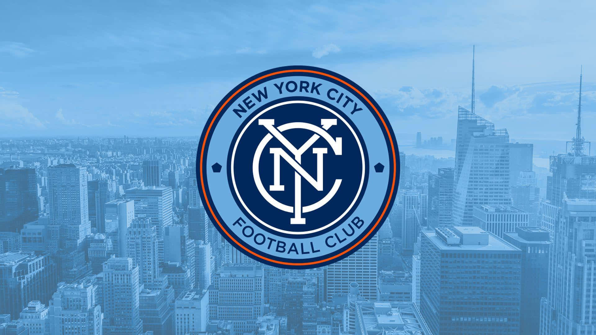 New York City FC Official Logo Graphic Art Wallpaper