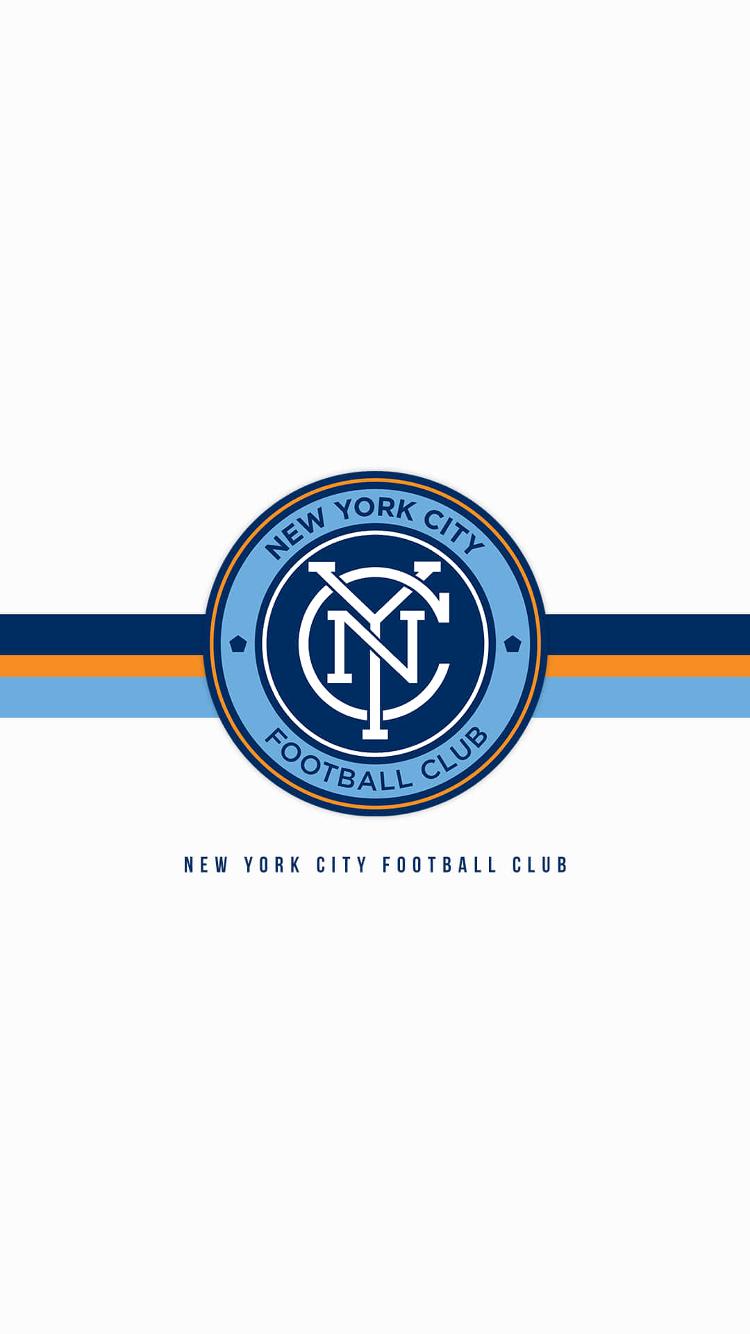 Nyt York City FC Plain Logo Design Tapet Wallpaper