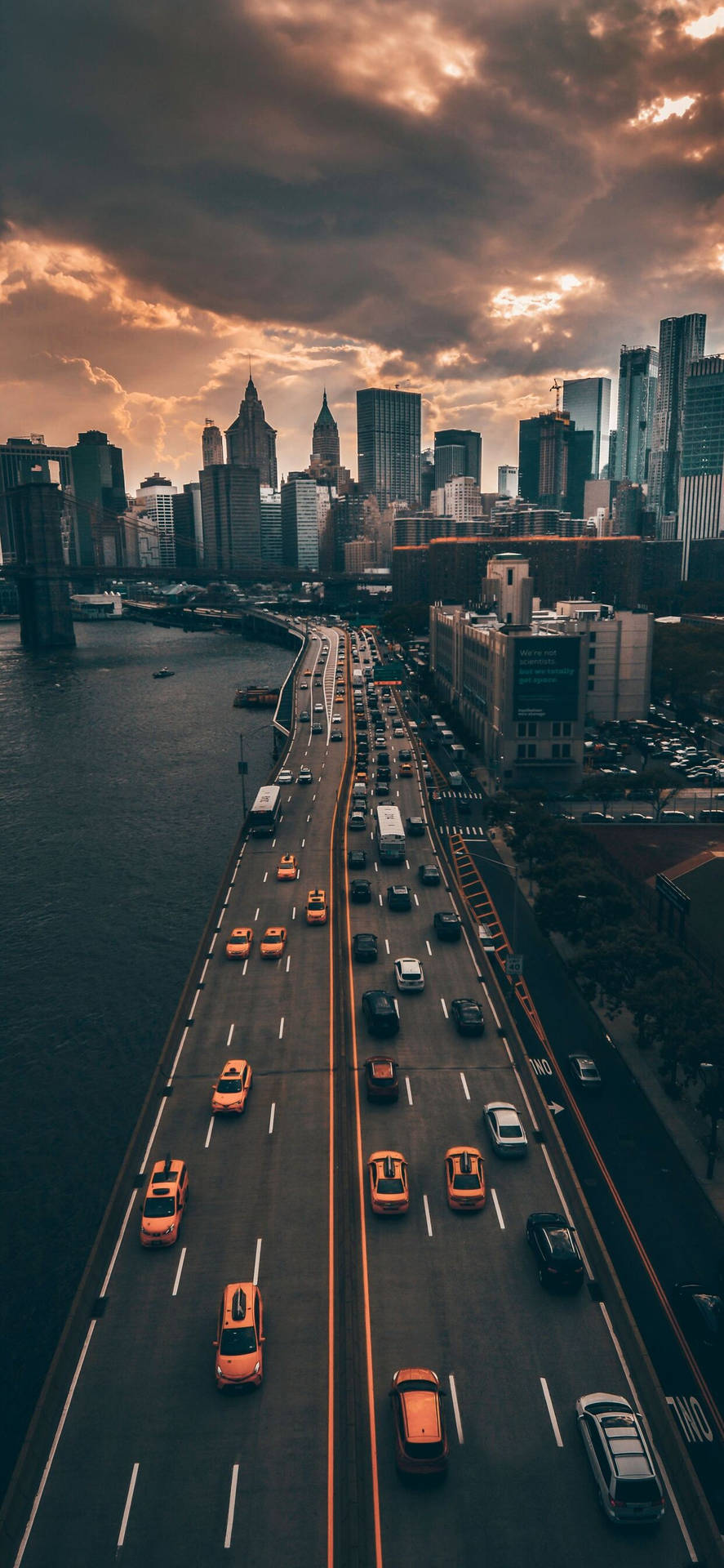 Nuevayork En Tu Iphone X, Recorriendo El Harlem River Drive. Fondo de pantalla