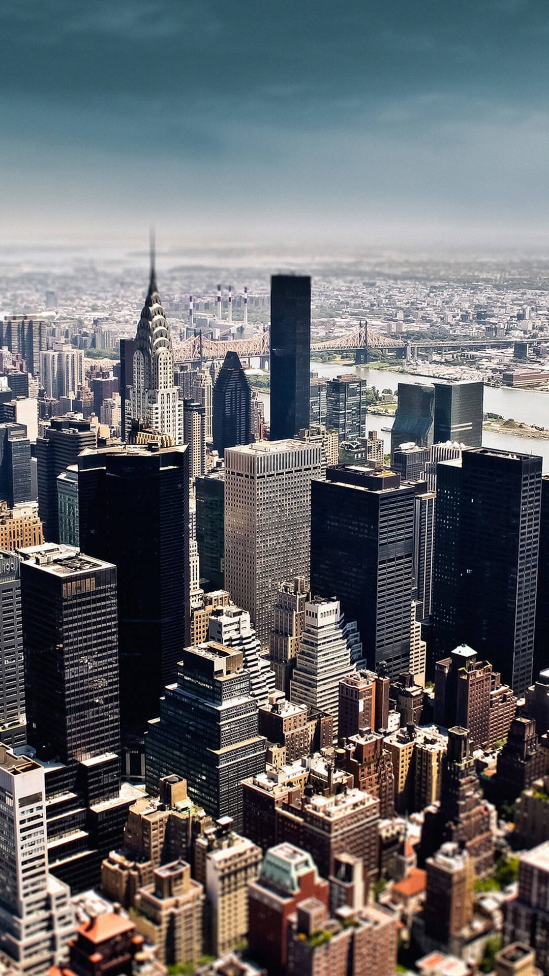 Nuevayork Ciudad Iphone X Edificios Modernos. Fondo de pantalla