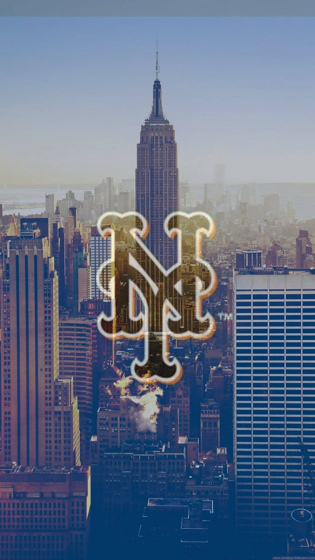 Iphonex De La Ciudad De Nueva York Con El Logotipo De Ny. Fondo de pantalla